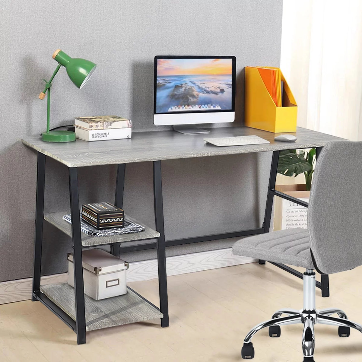 Office Desk With 2 Storage Racks I56052