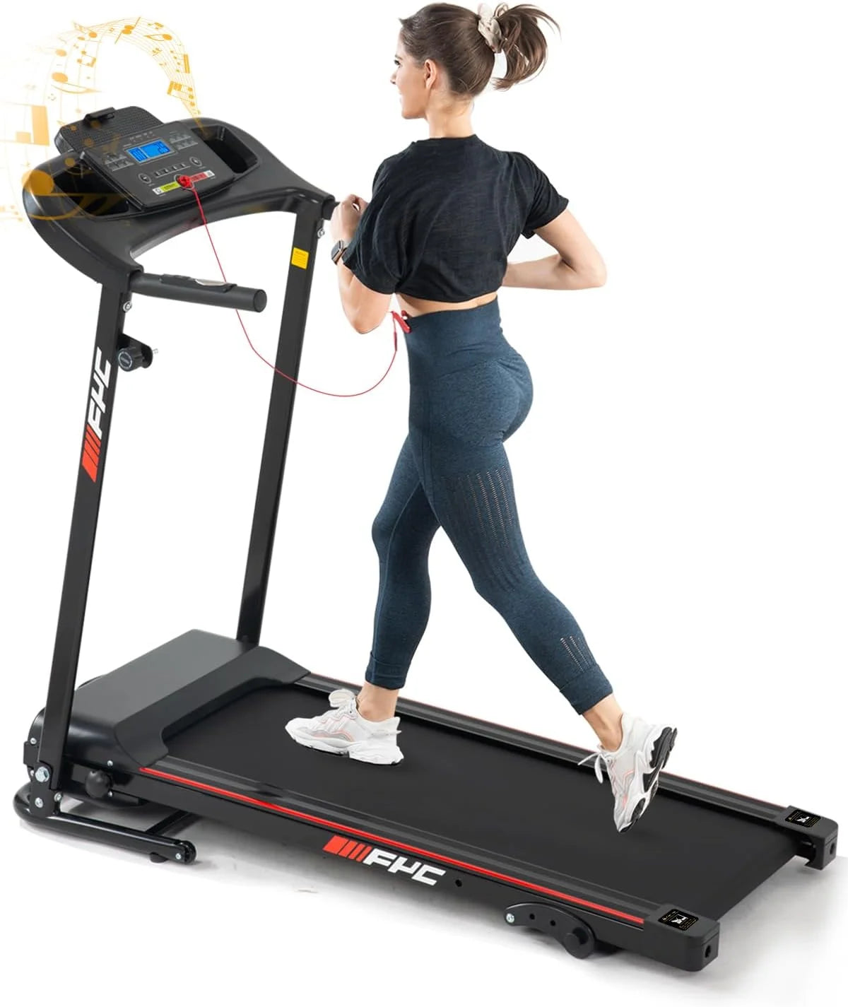 Foldable Incline Treadmill 2.5HP 265 LBS Y259025