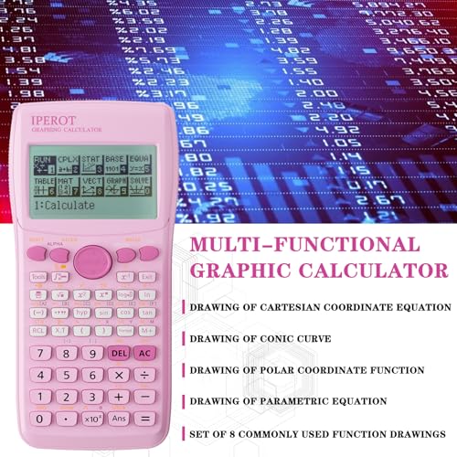 Pink Scientific Calculator with Graphing Functions H13472