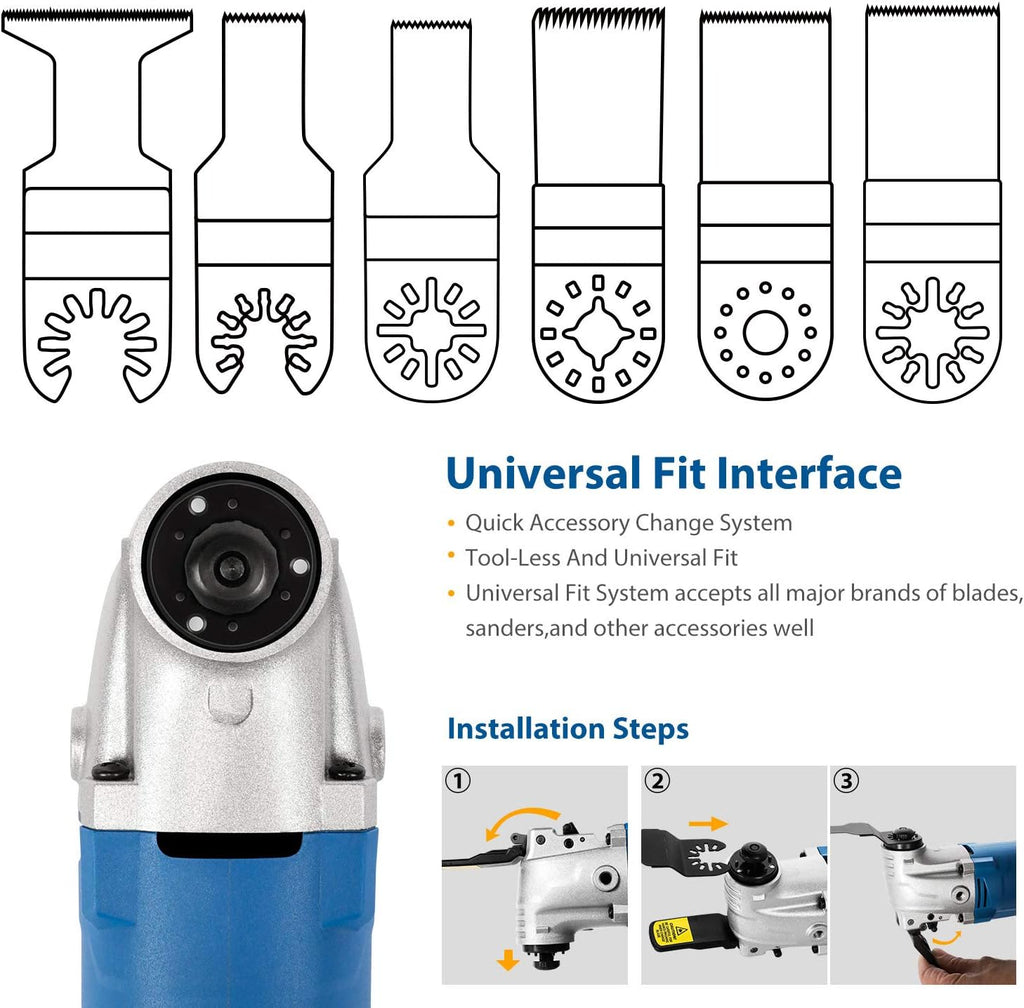 Oscillating Multi Tool with 35 Pc Accessories, Pack of 2 Y585543