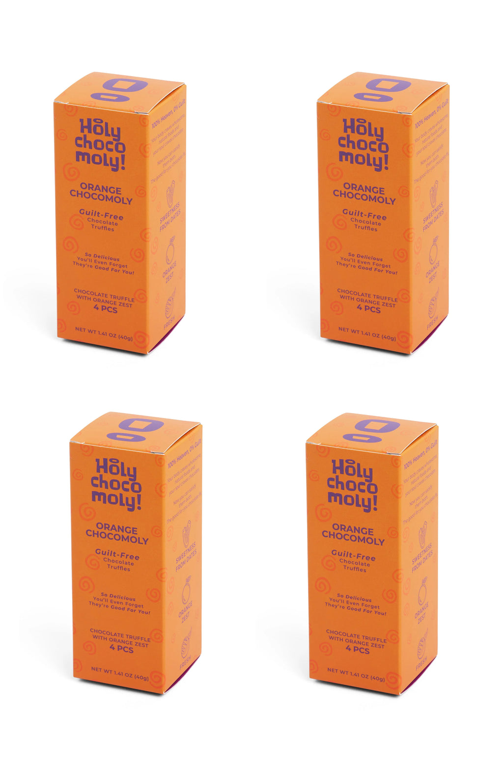 Orange Zest Chocolate Truffles 4 Pack F4412