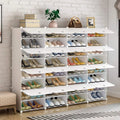 32-Cube 64-Pair 8-Tier White Shoe Storage Cabinet T23476