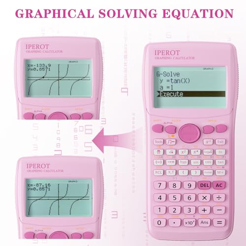 Pink Scientific Calculator with Graphing Functions H13472