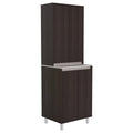 Espresso and Amber Grey 4-Door Cabinet E34732