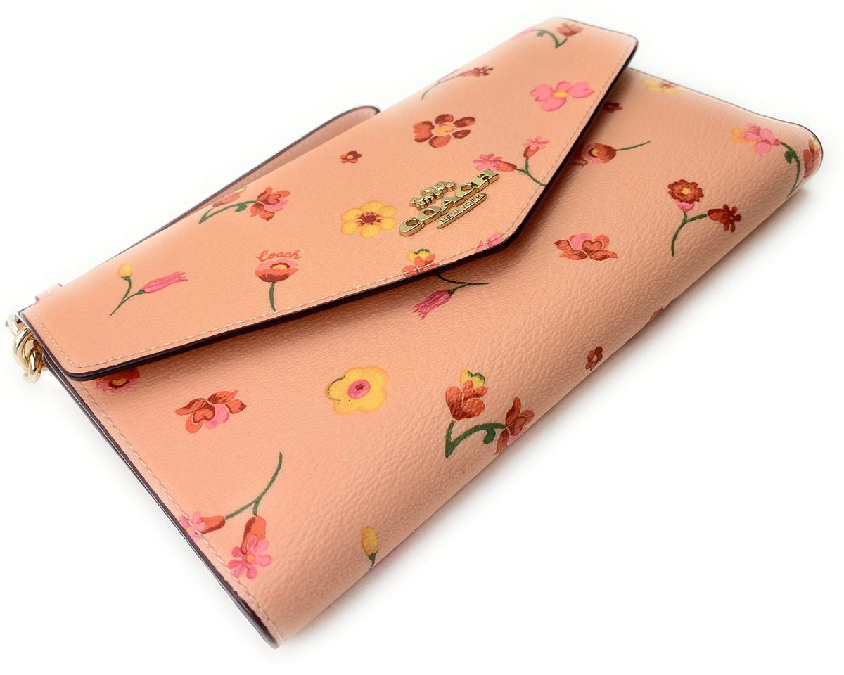 Travel Envelope Wallet With Floral Print T2710