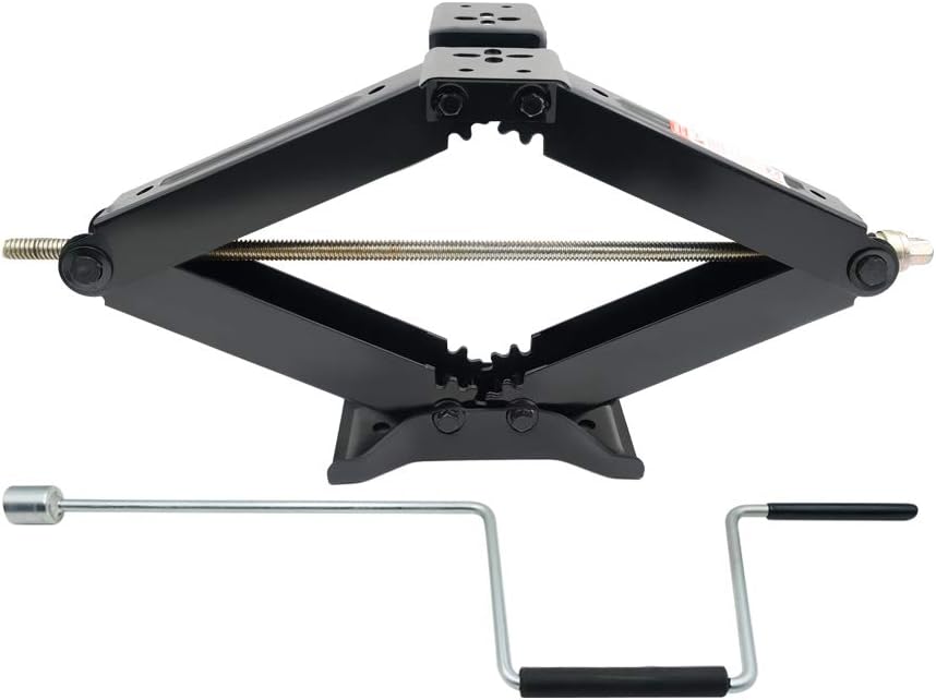 24" 7500lbs Heavy Duty RV Scissor Jack with Handle S8275