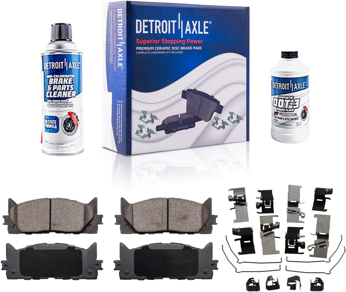 Front Drilled & Slotted Rotors + Brake Pads 6pc Set L4559