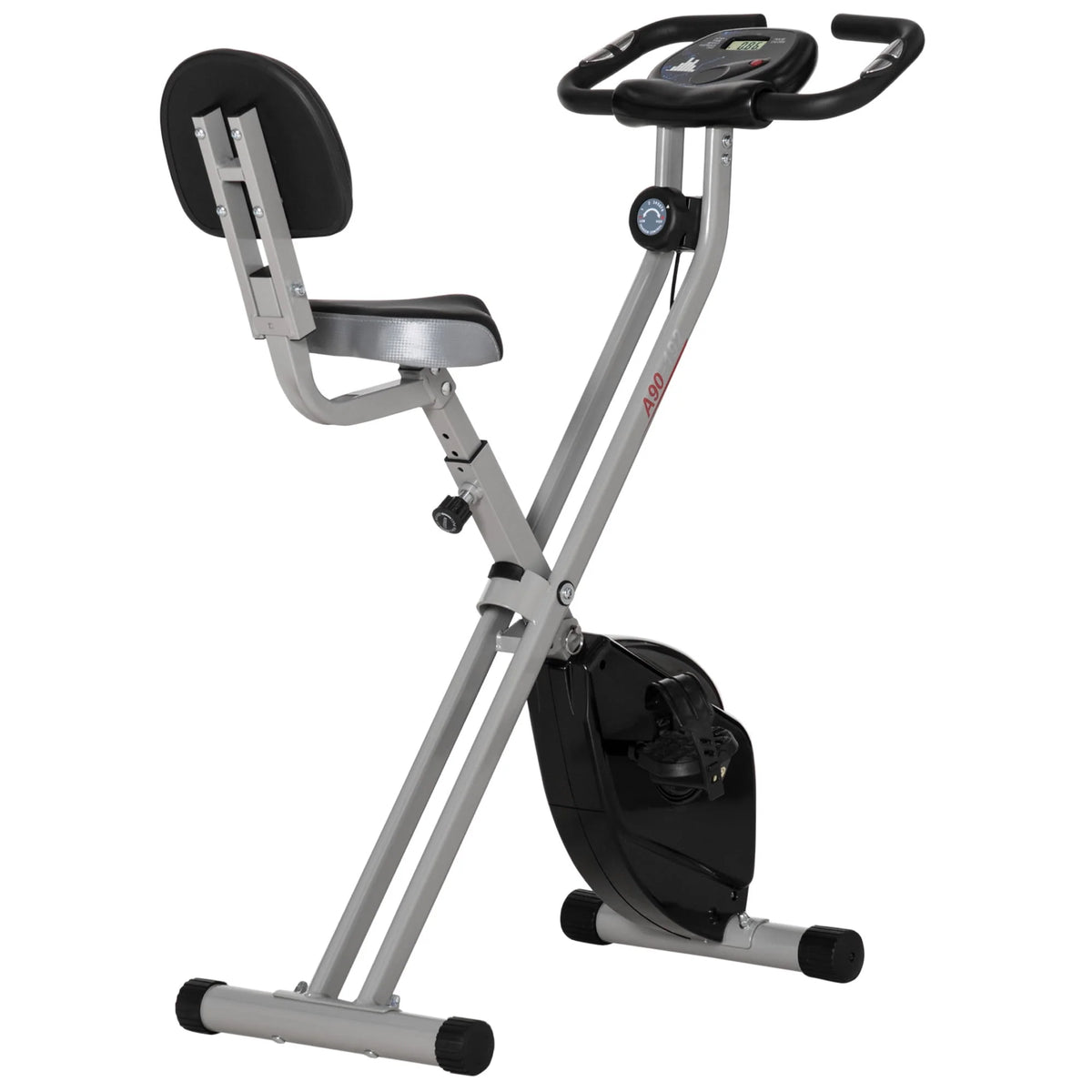 Folding Upright Stationary Indoor Bike with 8 Levels of Magnetic Resistance N5626