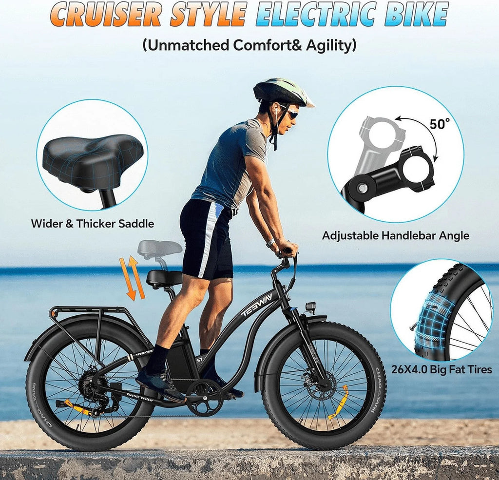 Fat Tire Electric Bike 48V 20AH 26 x 4.0" I28820