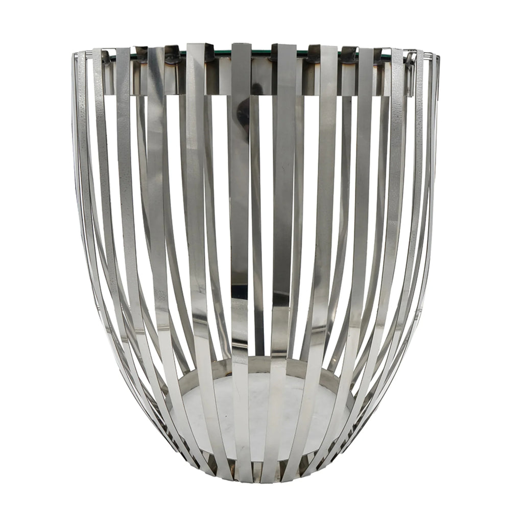 Drum Accent Table 23" Silver J23388