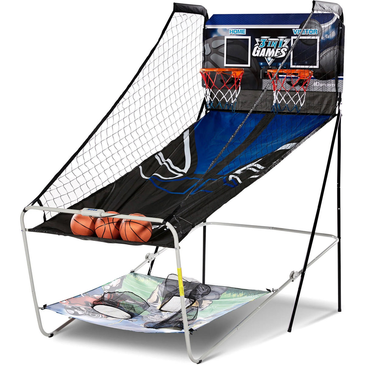 3 in 1 Basketball Football Baseball Game with LED Scoring System N56966