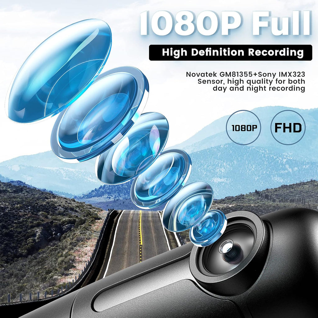 2 Pc Full HD 1080p Dash Cam with Super Capacitor Q9256