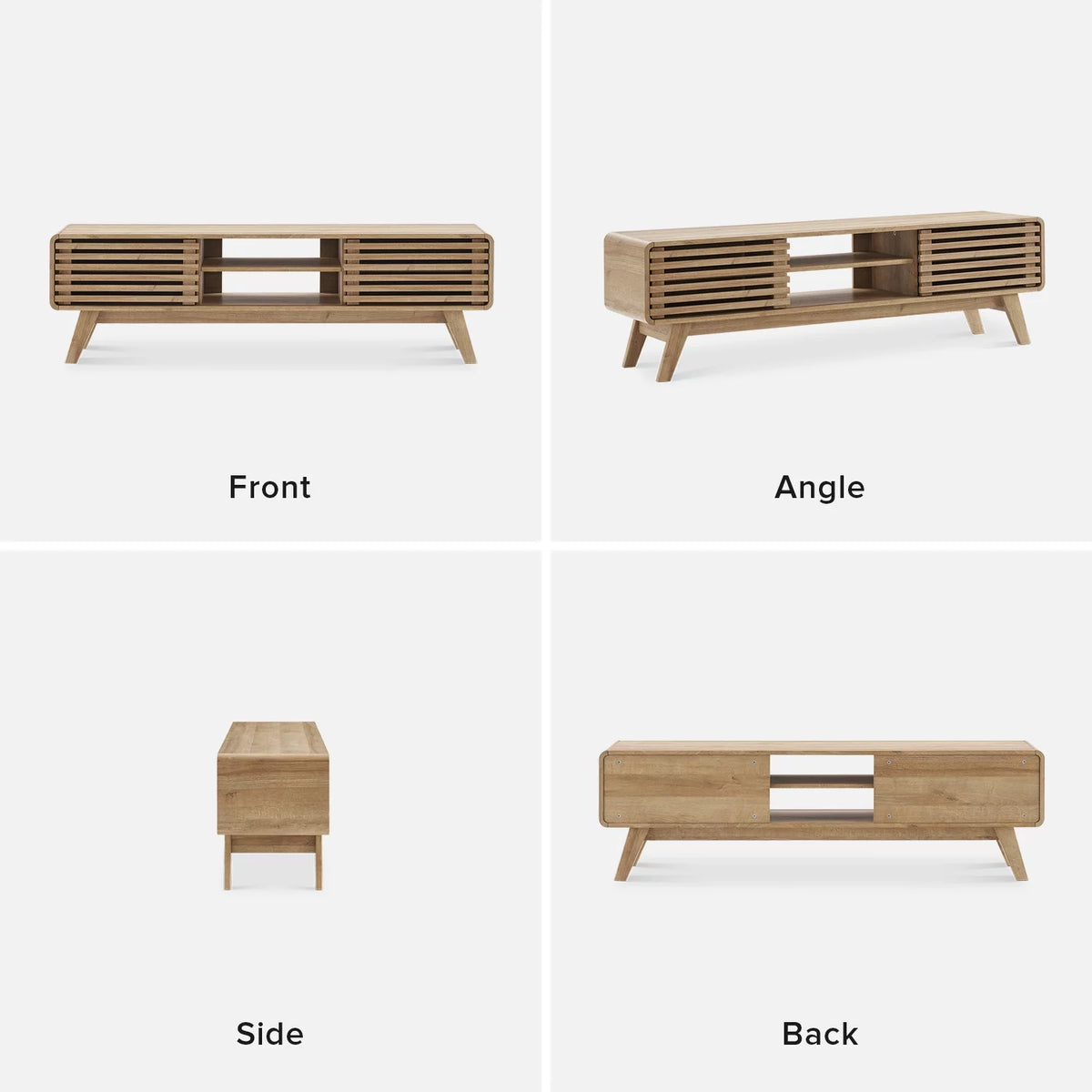 59" Oak TV Stand Console D8310