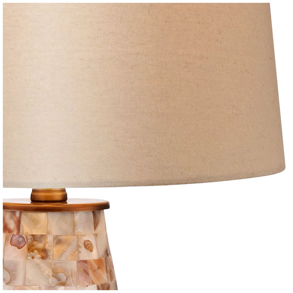 26 1/2" High Mother of Pearl Tile Vase Table Lamp M95179