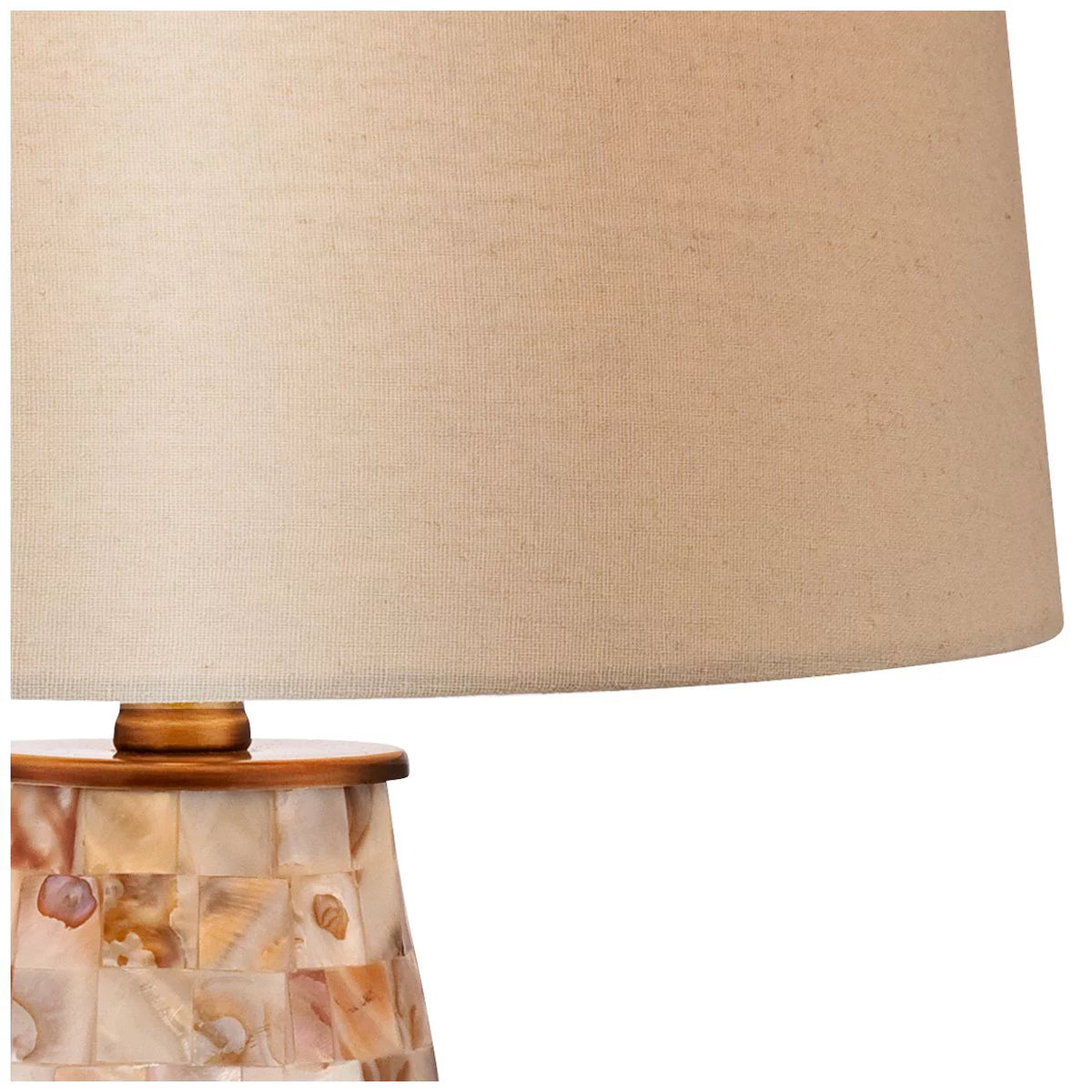 26 1/2" High Mother of Pearl Tile Vase Table Lamp M95179