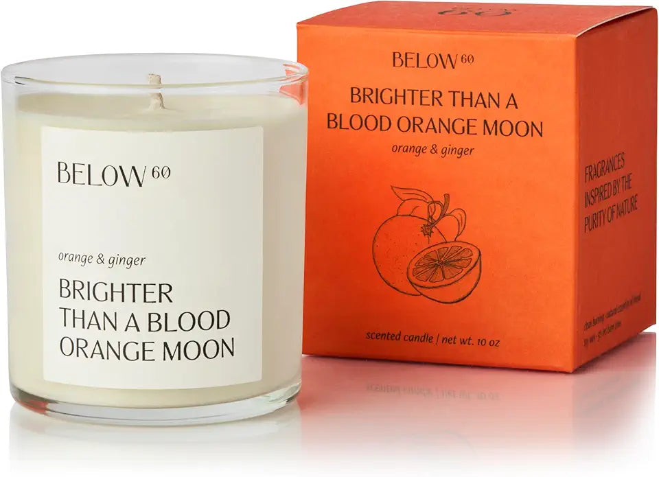 Scented Candle Orange & Ginger 10oz Soy Wax 50 hr Burn Time V84791