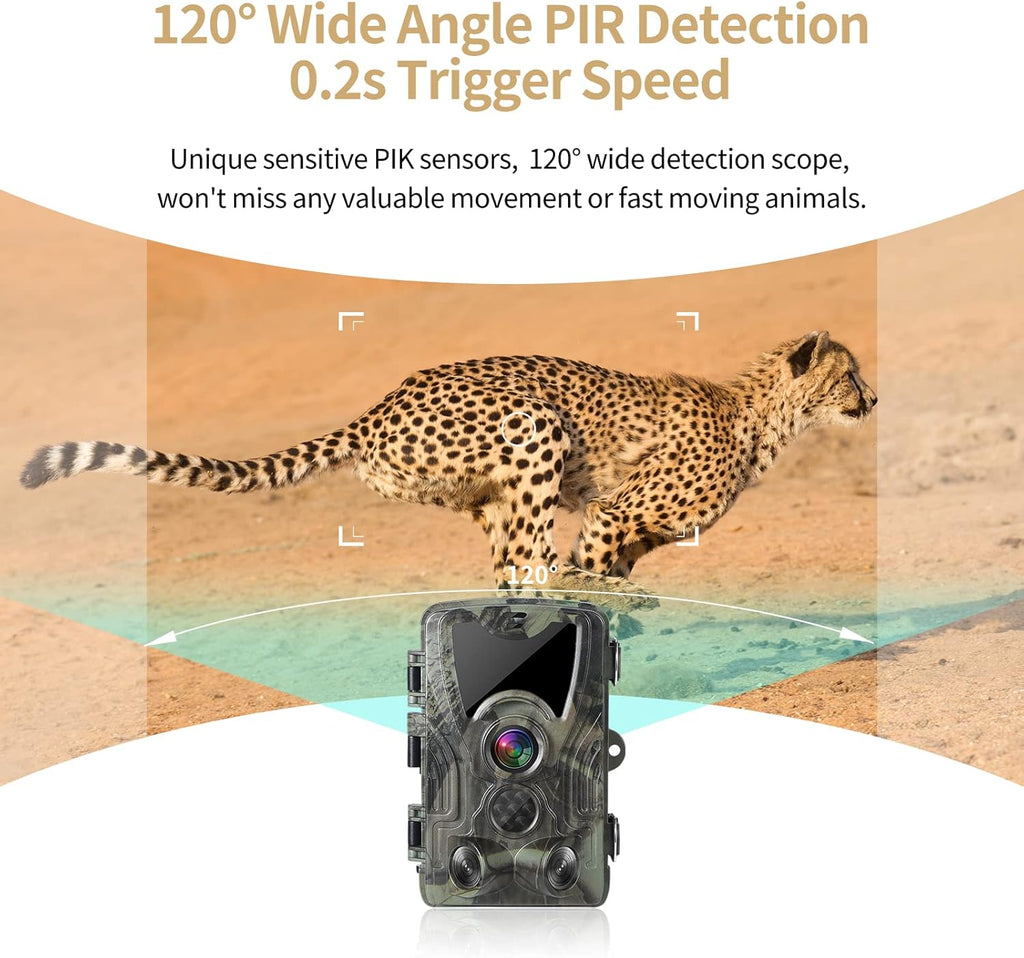 4K 30MP Night Vision Motion Activated Waterproof Trail Camera F365