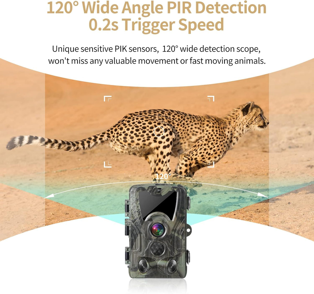 4K 30MP Night Vision Motion Activated Waterproof Trail Camera F365
