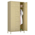 72" H Metal Storage Lockers with Doors and Rod, 7+1 Doors, Camel P2286