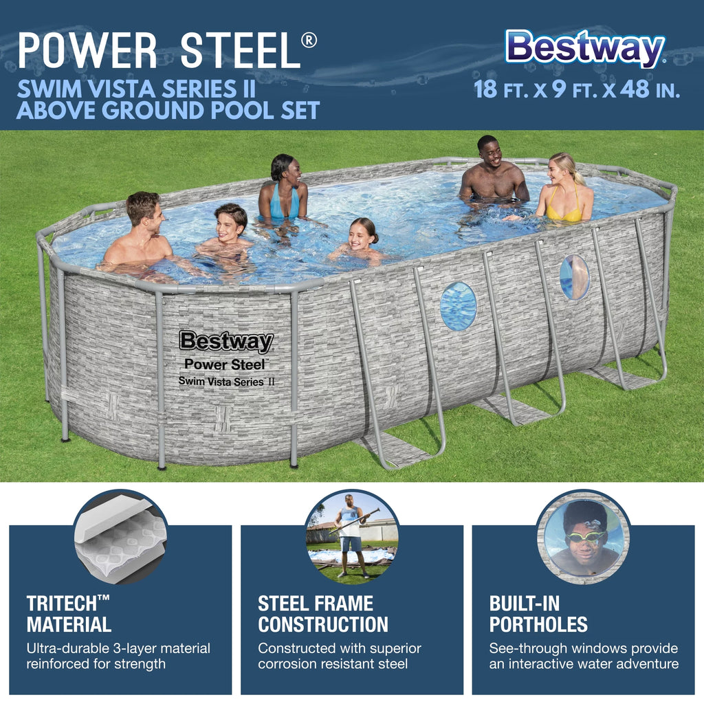 14' x 8'2 Above Ground Pool Set J7476