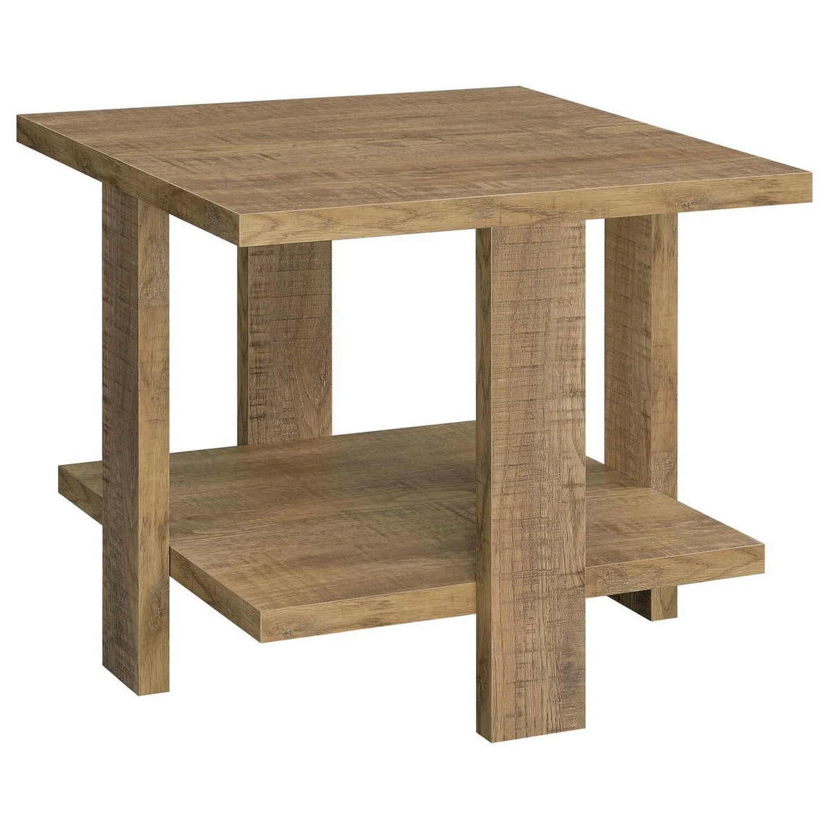 24 Inch Side End Table with Lower Shelf L204