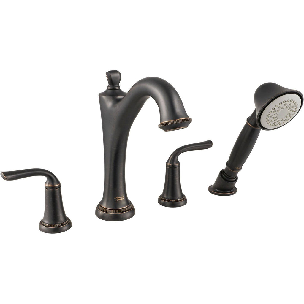 Brushed Nickel Roman Tub Faucet with Personal Shower B8971