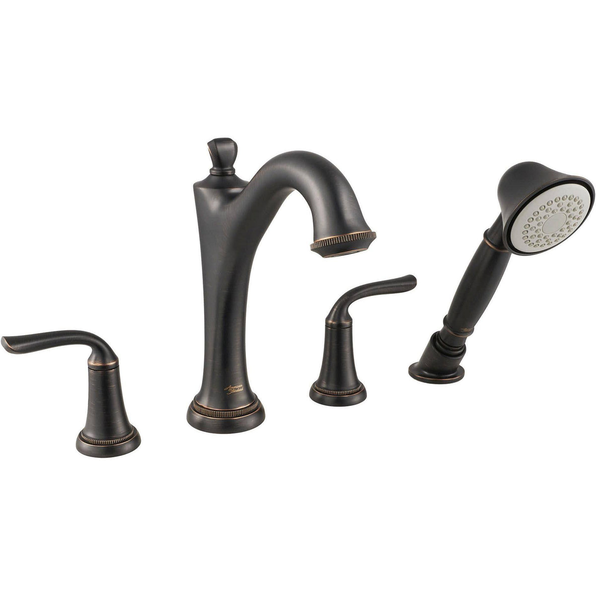 Brushed Nickel Roman Tub Faucet with Personal Shower B8971