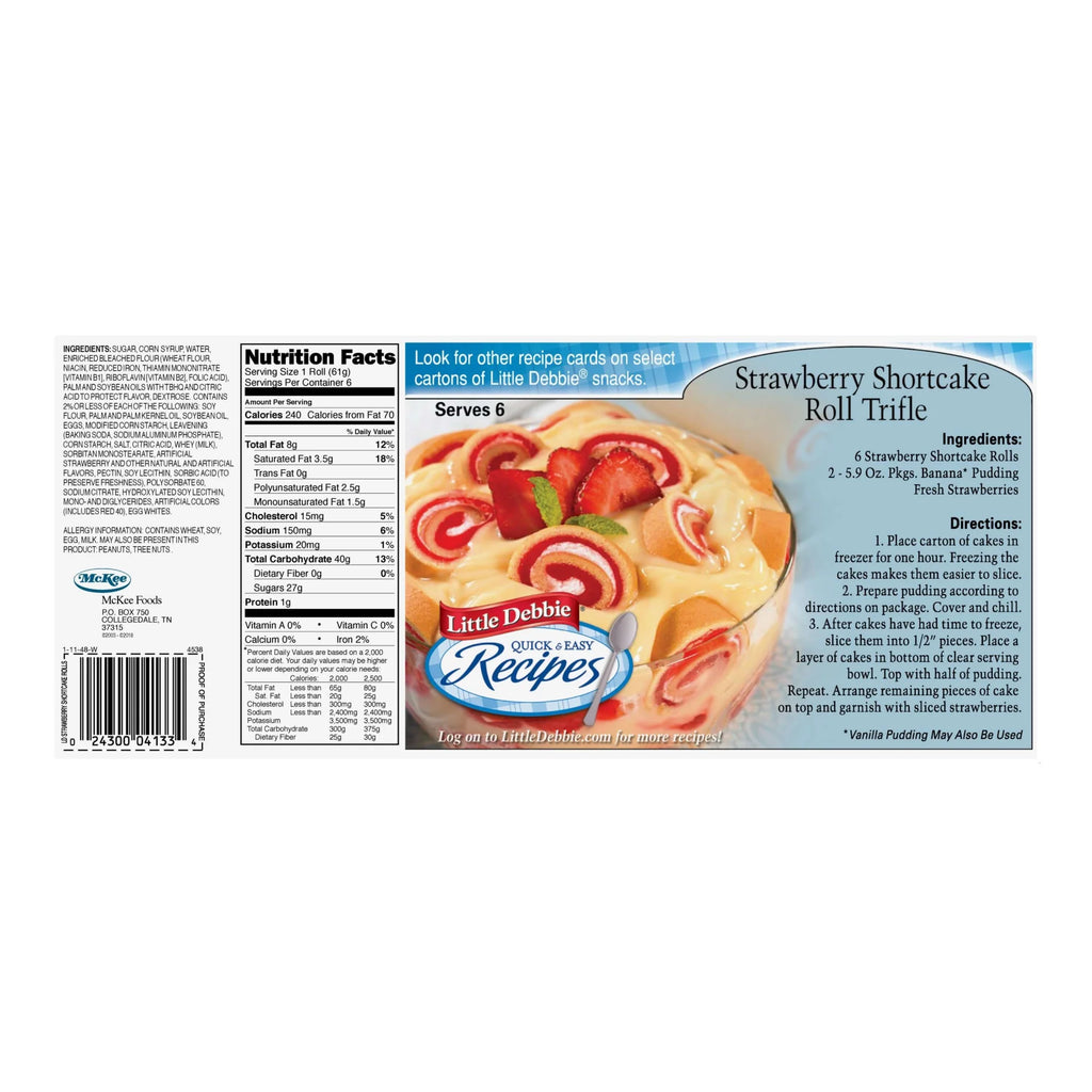 Strawberry Shortcake Rolls, 4 Boxes P243
