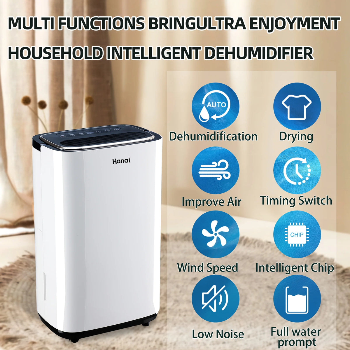 30 Pints Dehumidifier with Drain Hose P635