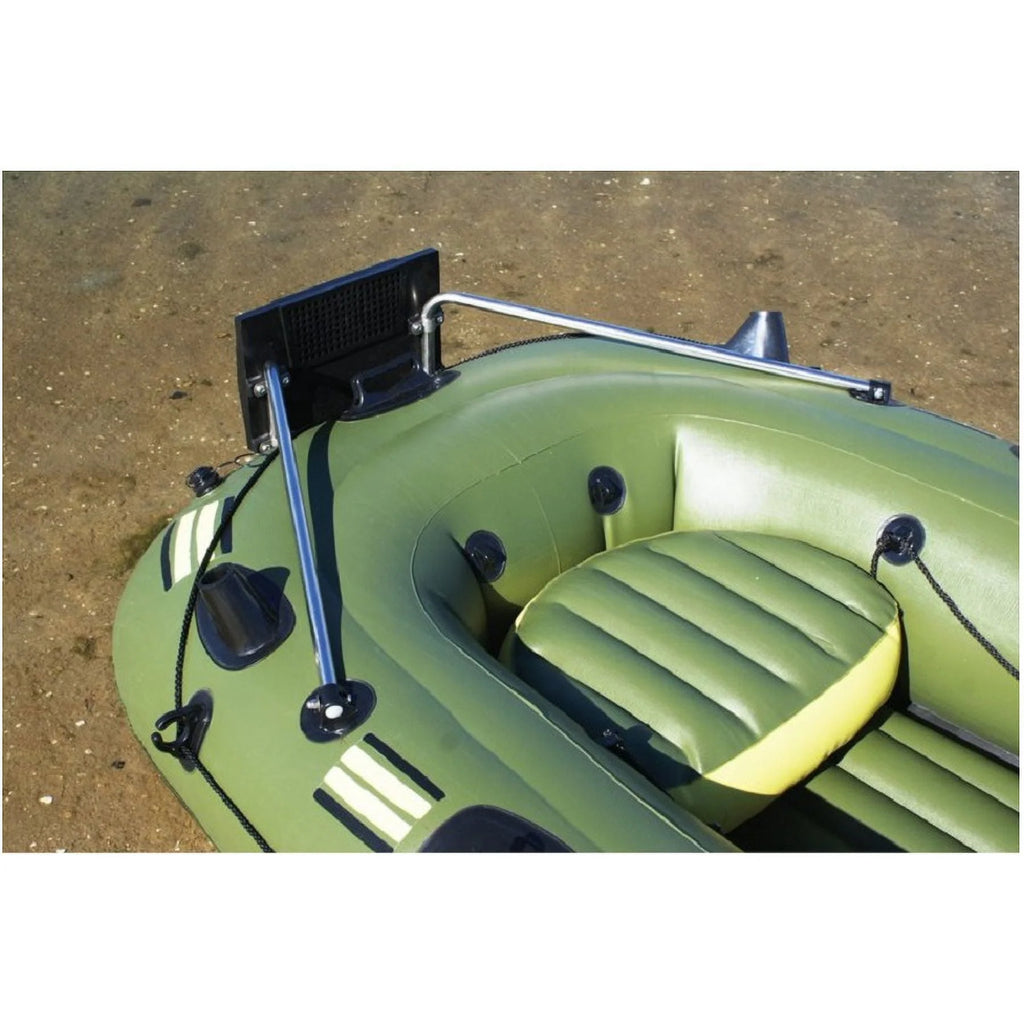 Black and Green 6 Person Inflatable Fishing Boat C450