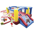 12' x 10' Inflatable Bouncer Jumping House with Basketball Rim and Slide S3303
