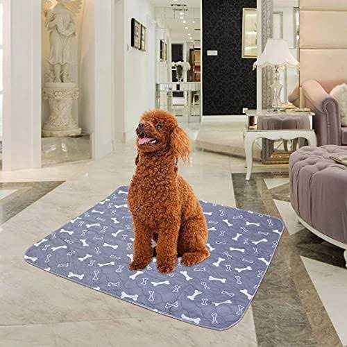 Washable Dog Pee Pads 2 Pack Reusable Non-Slip Dog Mat Y8720
