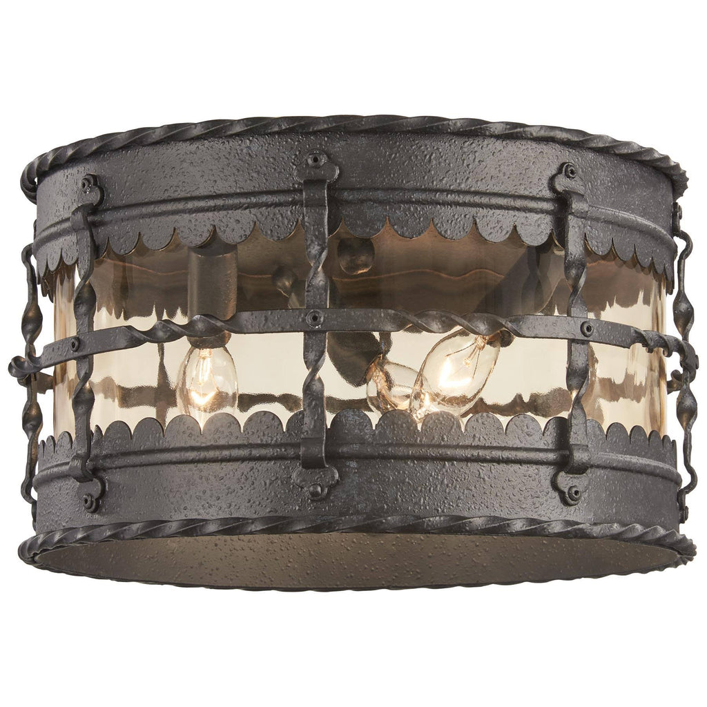3 Light Flush Mount Iron F677734