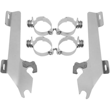 Polished Batwing Fairing Mounting Kit A449