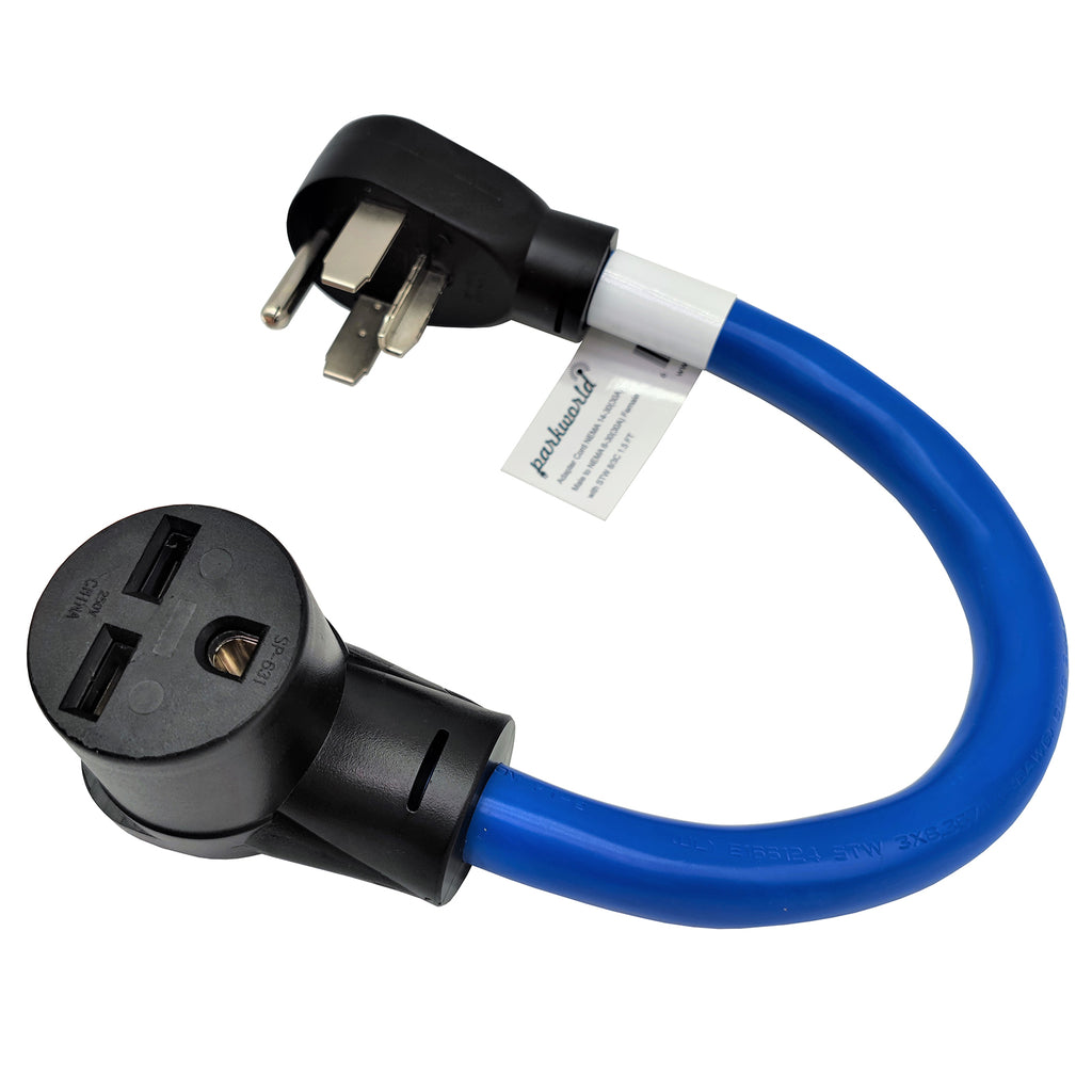 Adapter Cord Dryer 14-30P Male Right Angle to Welder 6-30R Female L3093