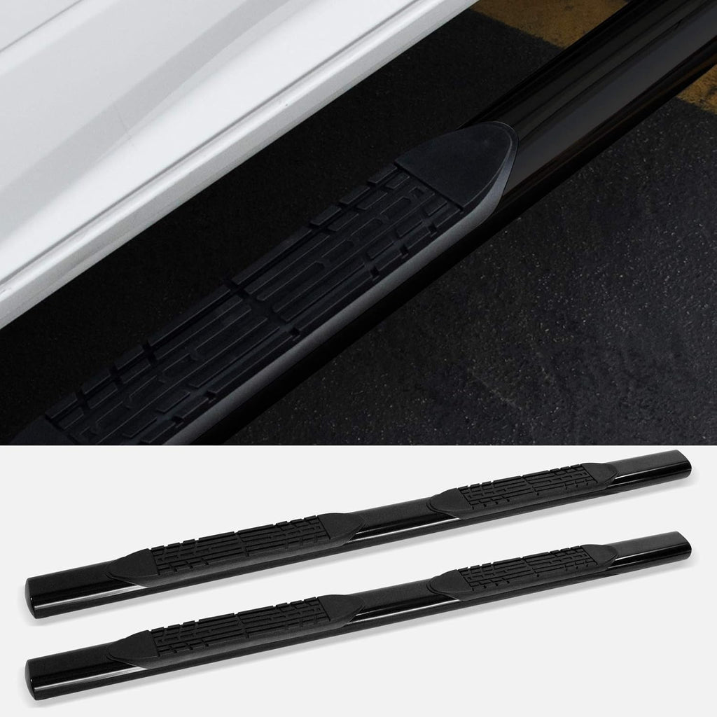 4 Oval Side Step Nerf Bars Black G6872