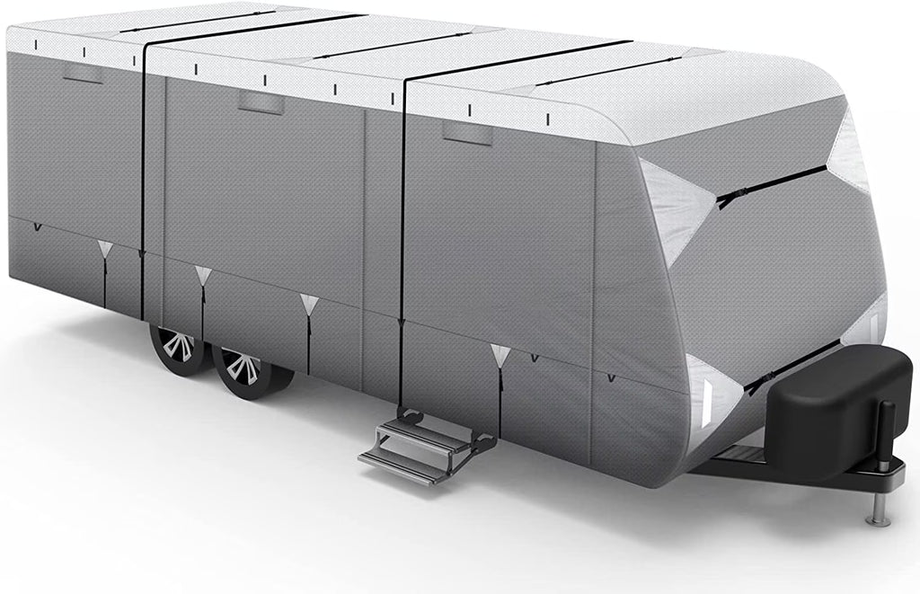 18'-20' Waterproof Travel Trailer RV Cover with Cotton Lining H337483
