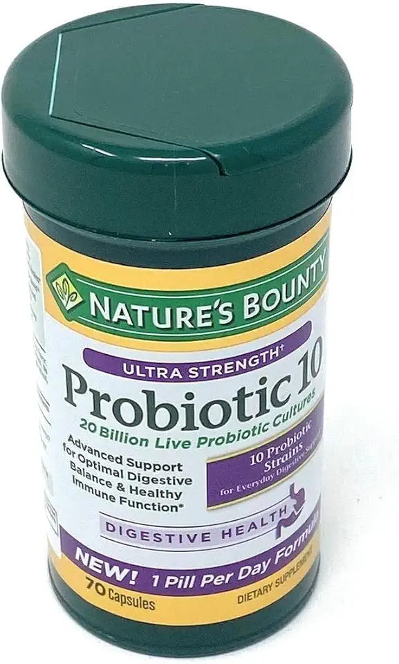 70 Capsules 10 Probiotic Strains Supplement W6208