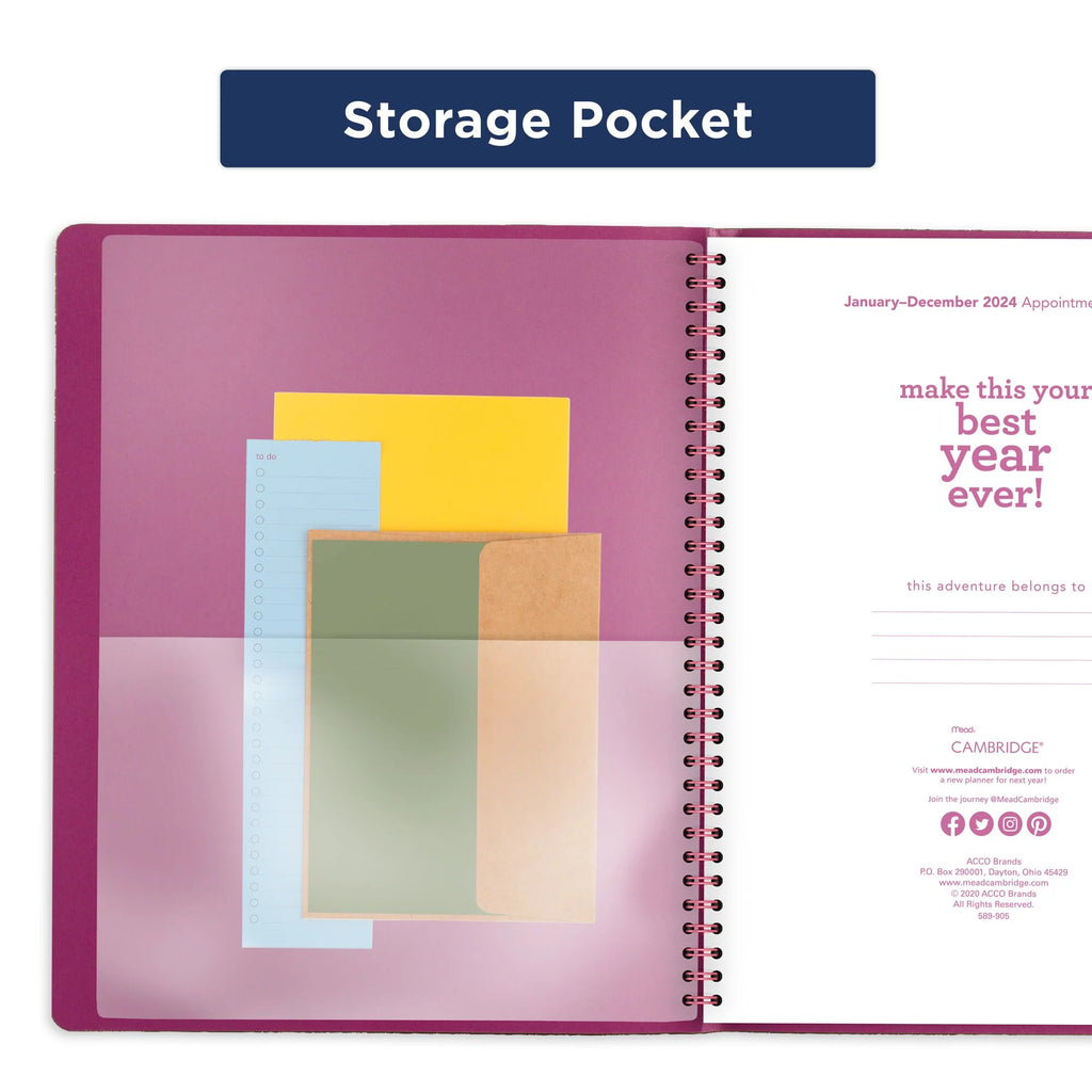 Cambridge 11 x 8.5 Weekly/Monthly Planner A3936