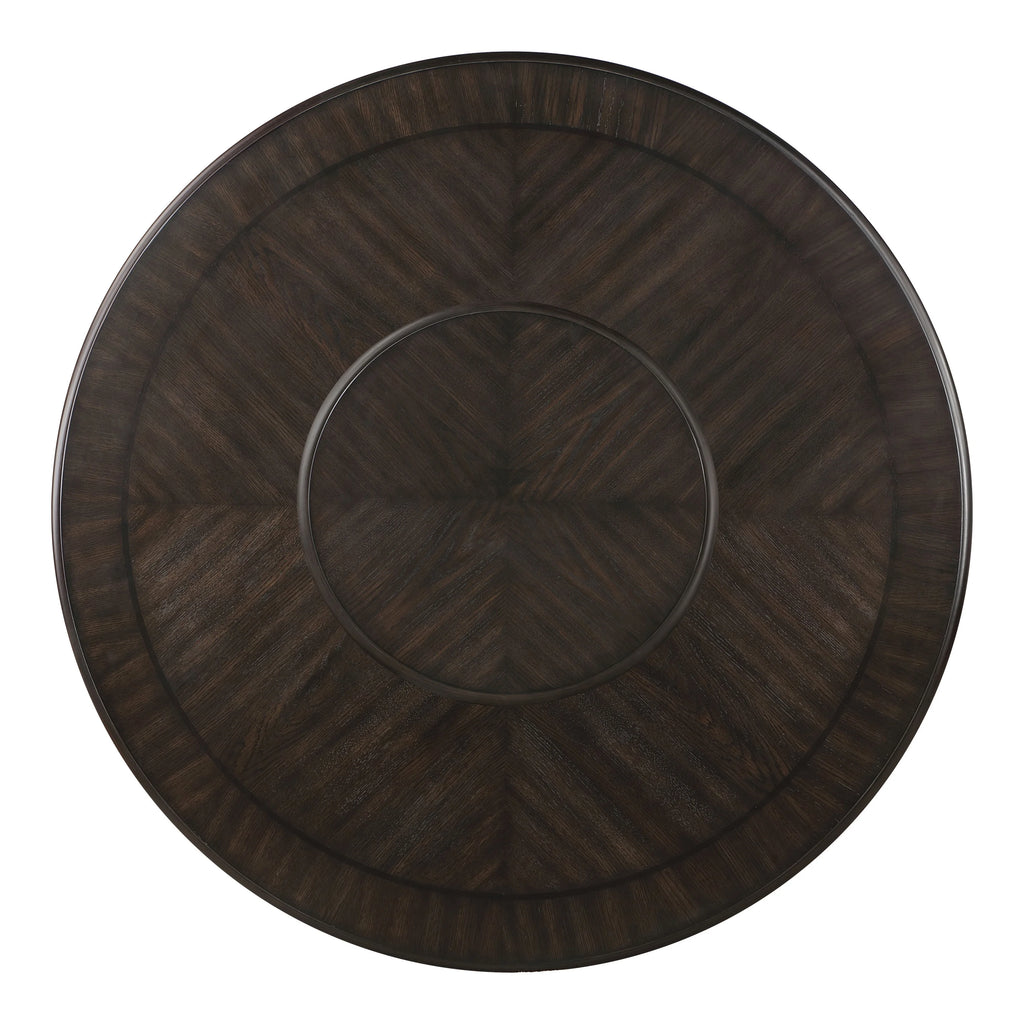 Wood Dining Table with Lazy Susan T1840