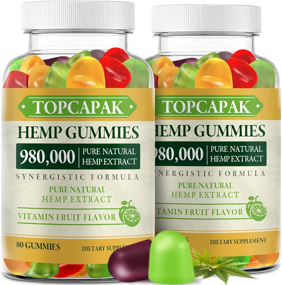 Organic Hemp Gummies Low Sugar Supplement G835987