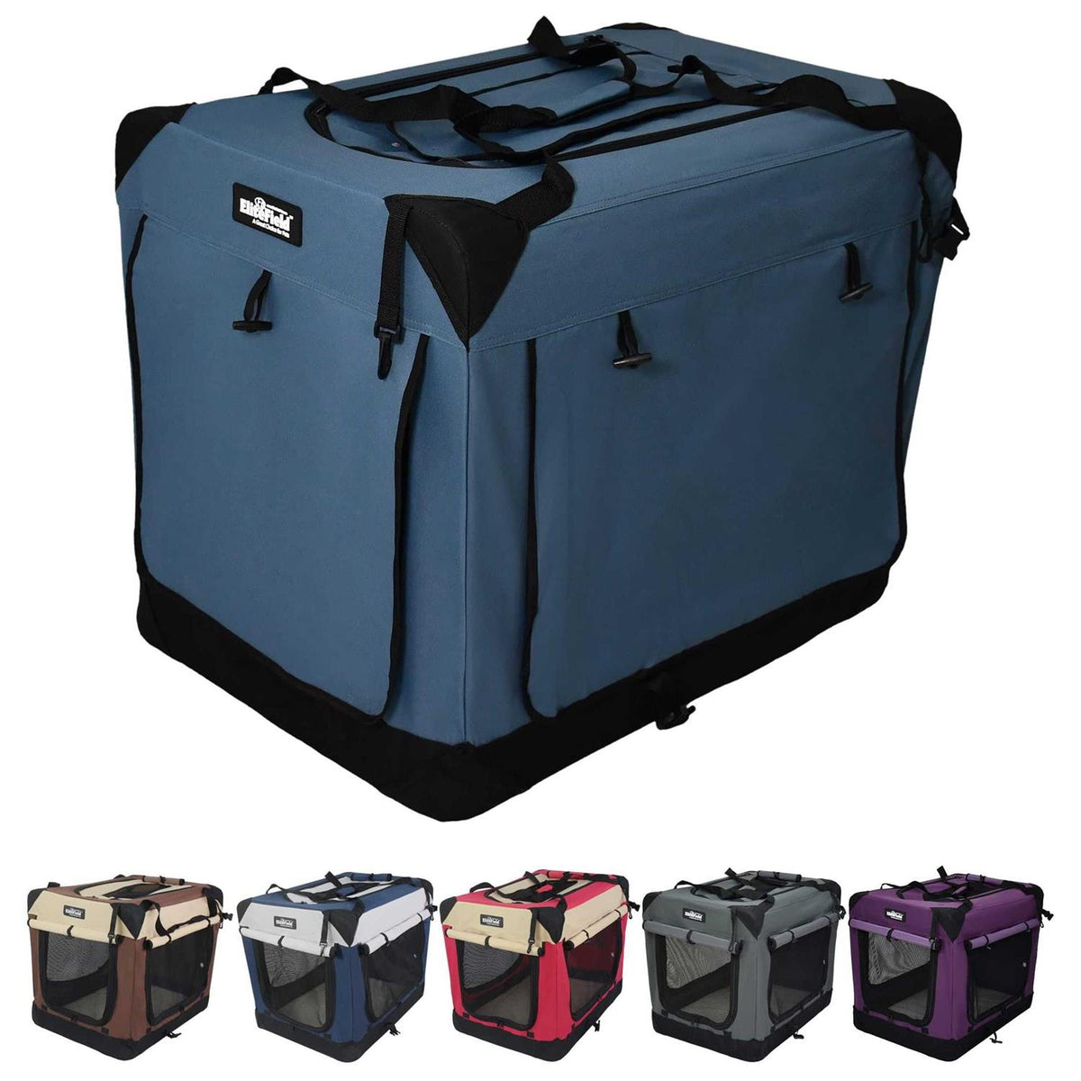 3-Door Folding Soft Dog Crate J935