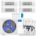 39,000 BTU 4 Zone Ceiling Cassette Ductless Air Conditioner and Heat Pump P277320
