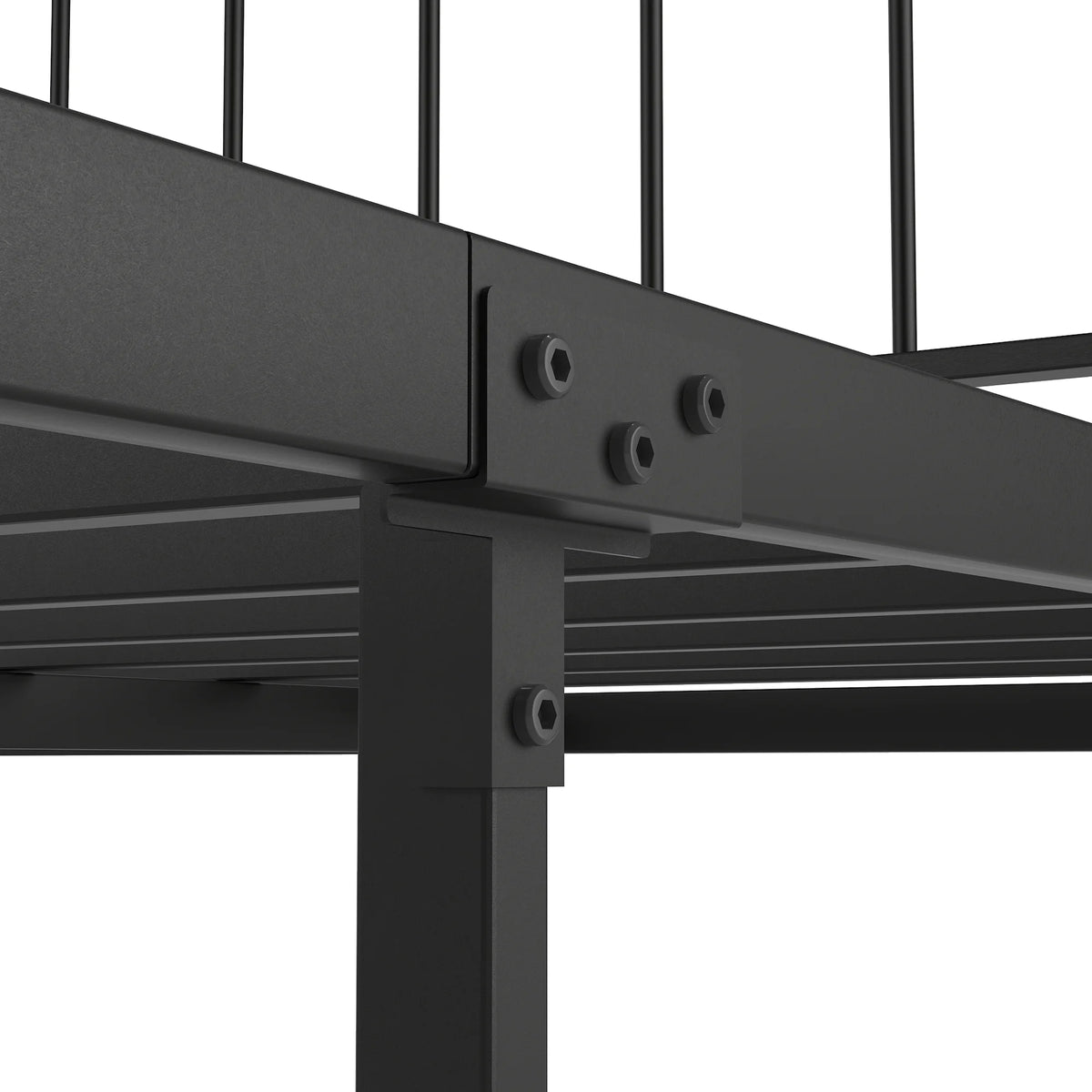 Queen Metal Platform Bed Frame with Headboard and Footboard E530