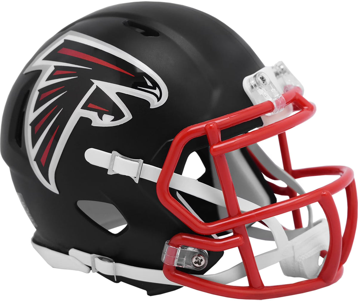 Flat Black Mini Football Helmet O283625