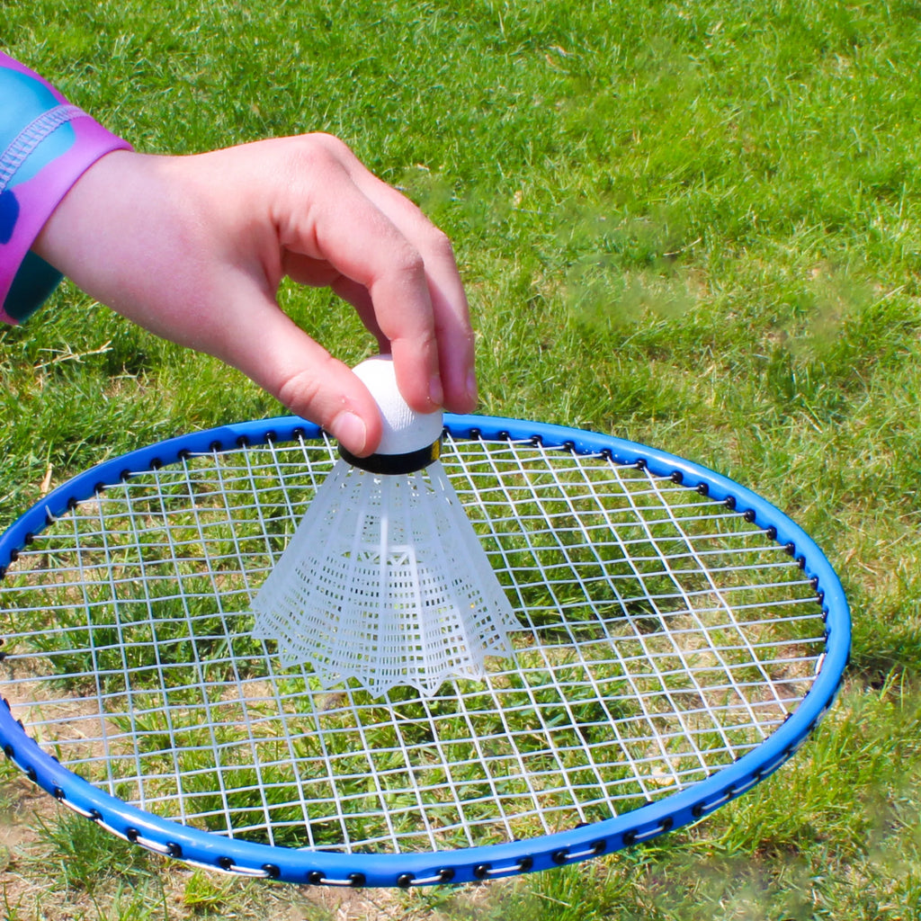 Outdoor Badminton Set with Net Rackets and Birdies K894802