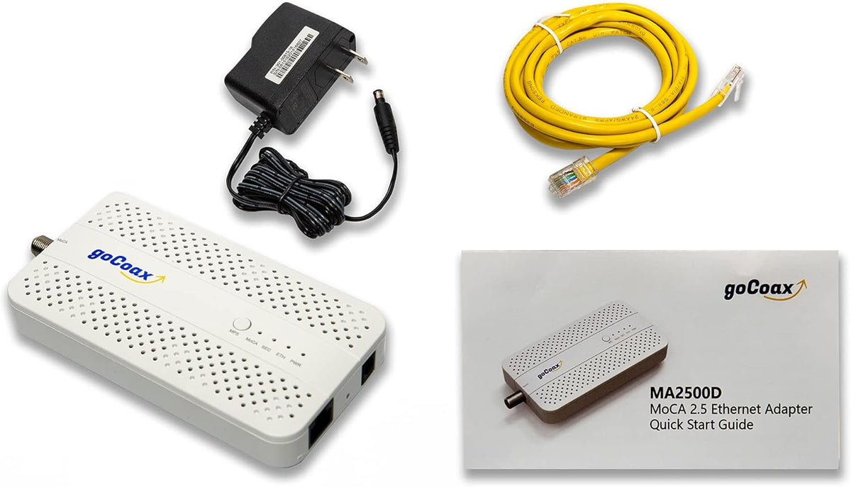 MoCA 2.5 Adapter with 2.5GbE Ethernet Port, White P496631