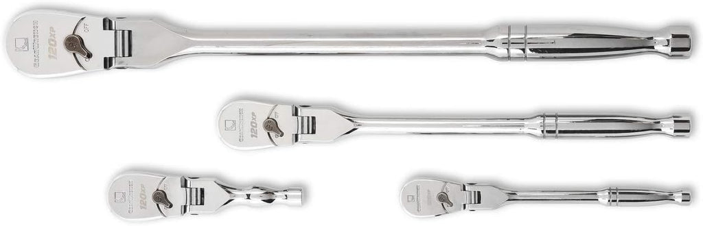 4 Pc. 1/4", 3/8" & 1/2" Drive Flex Head Ratchet Set B282