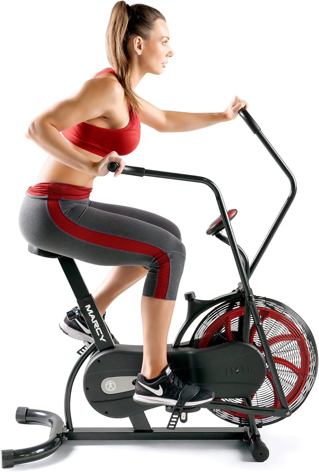 Red and Black Fan Exercise Bike T774