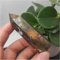 Natural Crystal Rough Copper Pyrites Wand Gemstone Obelisk M246160